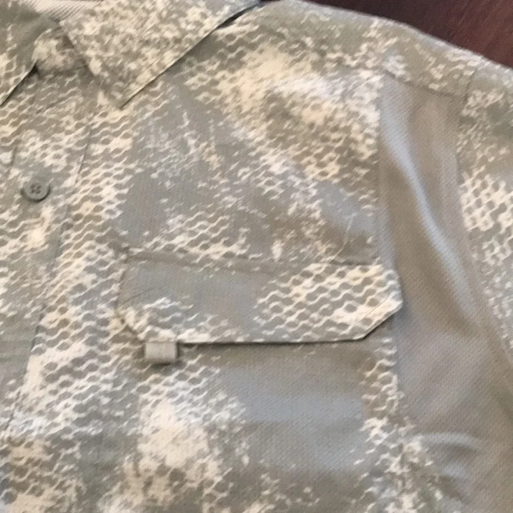 Gillz Men's Flex Mesh Woven Shirt High Rise Grey Grunge NWT - Picture 3 of 8